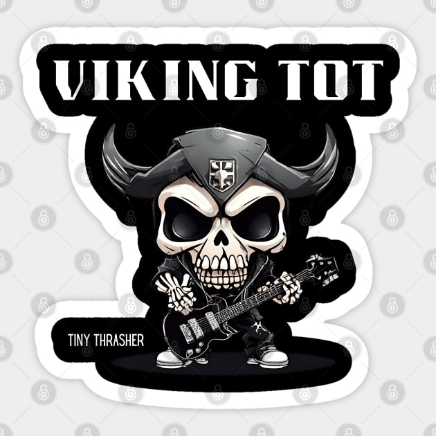 Viking Tot Heavy Metal Sticker by Klau